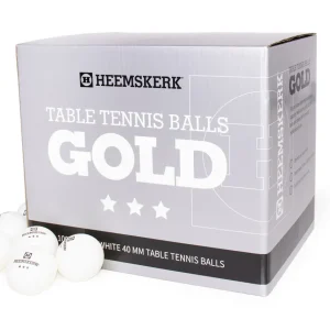 Tafeltennisballen Heemskerk Gold 3 ster Wit (per 100)
