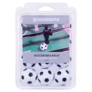 Tafelvoetbalballetjes Heemskerk Profiel-zwart/wit (per 12)