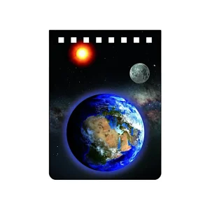 3D Notitieblokje Zon – Aarde – Maan  (NA710)