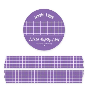 Washi-tape - Purple Grid - Little Lefty Lou