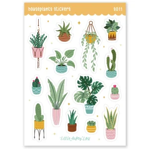 Stickervel Kamerplanten - Little Lefty Lou