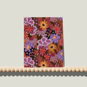 Joyfull Flowers Pink – Ansichtkaart vol kleur