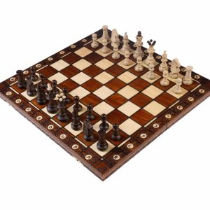 Consul Luxe Houten Schaakset 48 x 48 cm