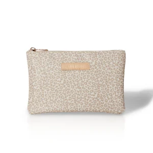 The Lily Pouch – Latte Leopard