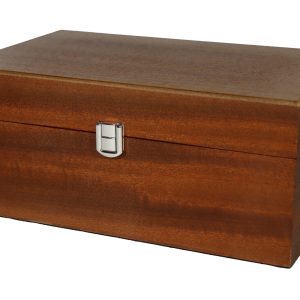 Luxe houten kistje voor schaakstukken (maat 6) – Sapele