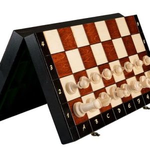 Magnetisch houten schaakspel – 35 x 35 cm