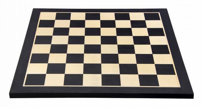 Schaakbord Mahonie / Esdoorn zwart Maat 6 (zonder coördinaten)