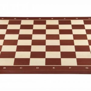 Schaakbord Professioneel Sapele/Esdoorn Maat 6 (met coördinaten)