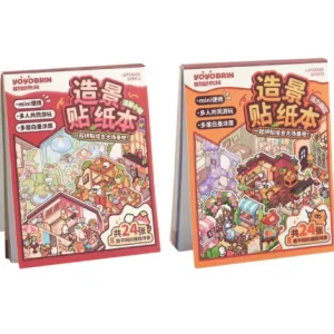BYO Kawaii Sticker World - Mini Book (7 x 10 cm) (Pick One) - DIY Sticker Scene Set