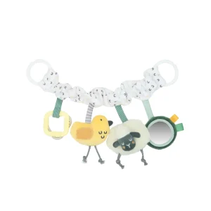 Kinderwagenketting met 3D-dierfiguren