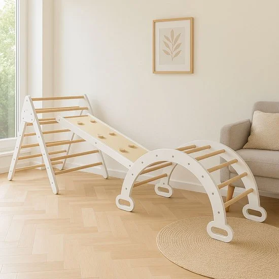 Pikler houten klimset - Maxx Kidz - 3-delig