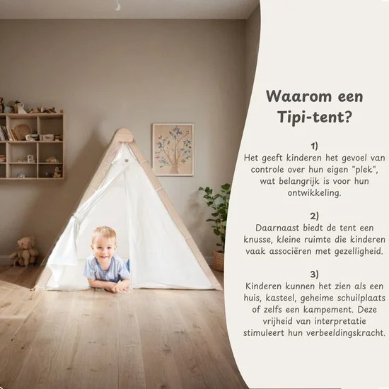 Maxx Kidz - Pikler klimdriehoek - Met tent - Afbeelding 6