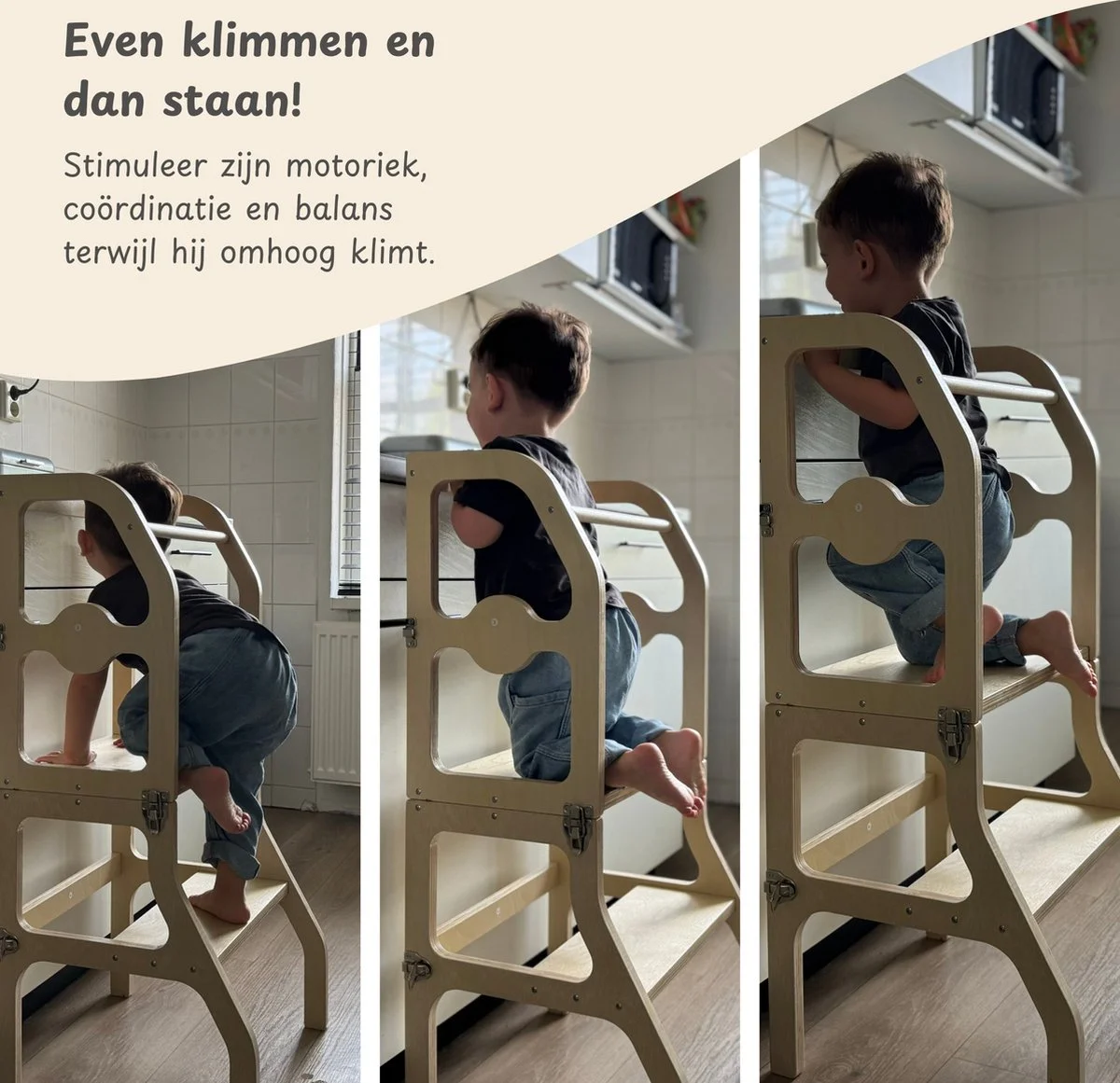 Maxx Kidz - Houten leertoren Montessori - kleur zwart - Afbeelding 9