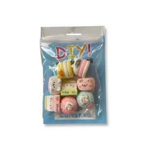 DIY Kawaii Cabochons - Pastel Food Friends - zakje 8 stuks