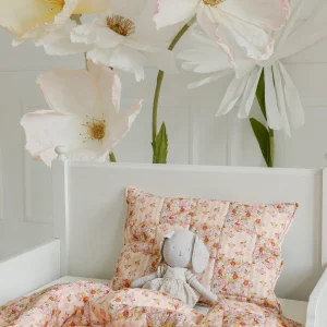 Cotton Quilted Bedding Set for Children “Spring Garden” – Patchwork Design, Small Size