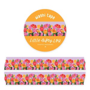 Washi Tape - Colourful Tulips - Little Lefty Lou