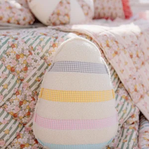 Easter Egg Pillow "Colorful Striped"