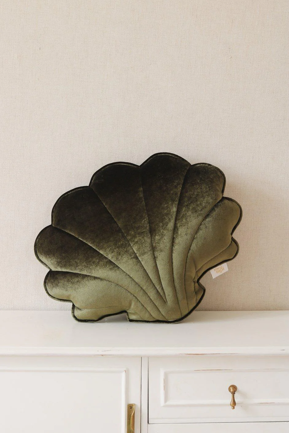 “Khaki Pearl” Velvet Shell Pillow - Afbeelding 2