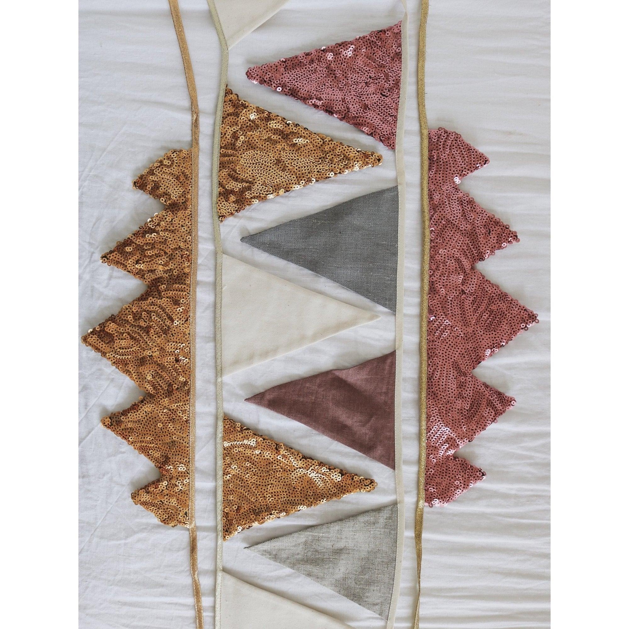 “Pink and Grey” Sequin Garland - Afbeelding 7