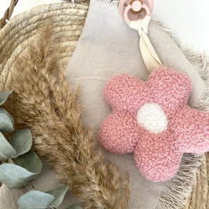 SPEENDOEKJE ‘DAISY’ ROZE